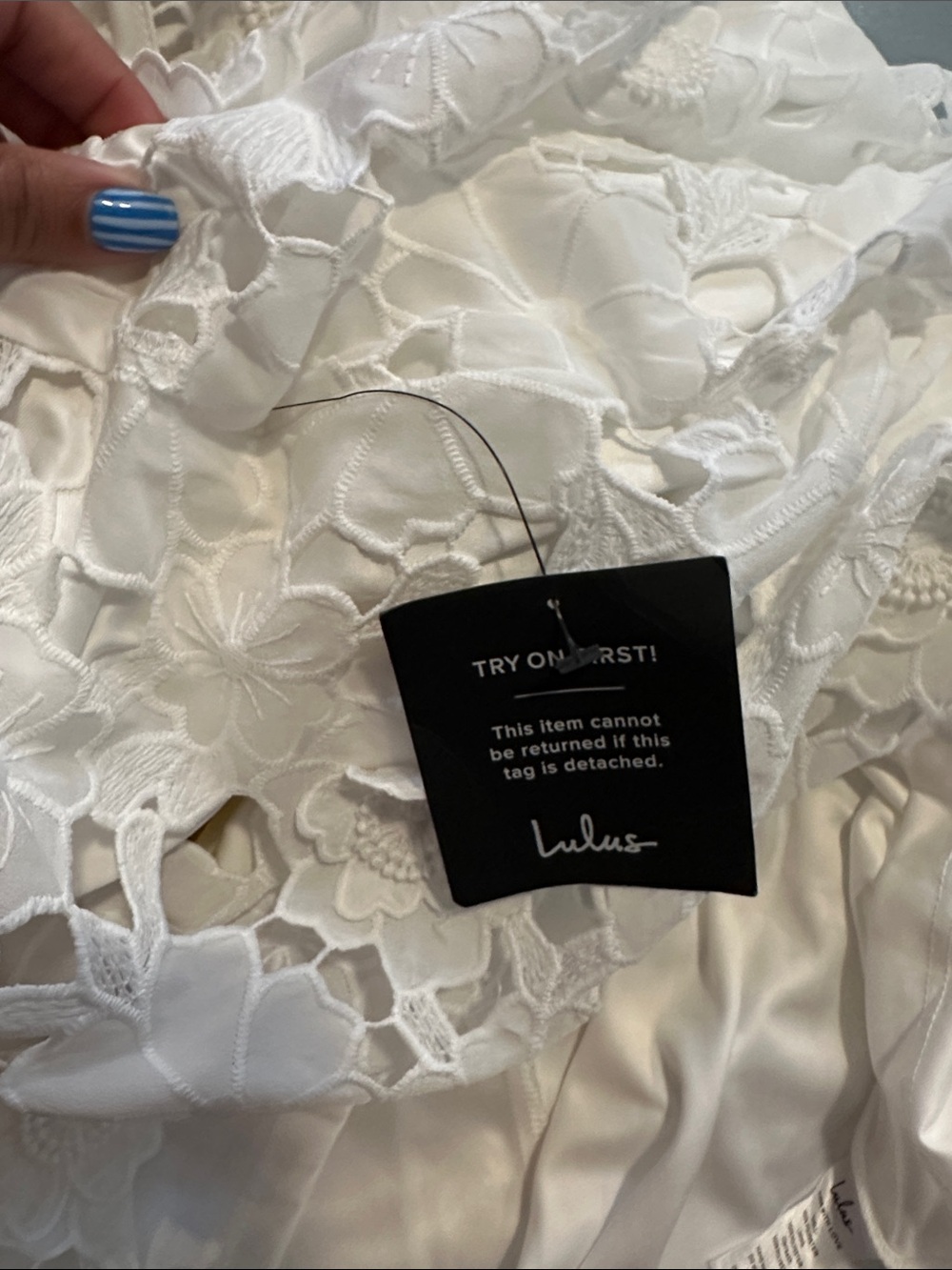 Lulus White Floral Lace Midi Dress Backless NWT XXL Boho Cottagecore Coquette - Picture 10 of 11